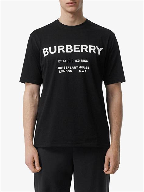 burberry black tshirt men|Burberry men's long sleeve shirts.